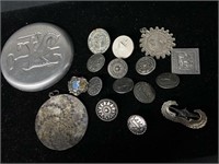 Lot of silver pins