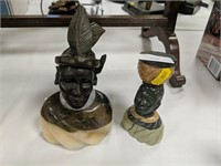 2 Two South African stone figures