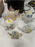 Collection of tea pots