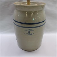 3 Gallon Marshall Pottery Stoneware Butter Churn