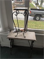 Pair of patio plant stands