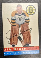 1954 Topps #37 Jim Henry Hockey Card