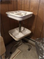 Vintage beauticians rack with trays