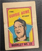 1972 O-Pee-Chee Booklet No. 23 Gordie Howe Story C