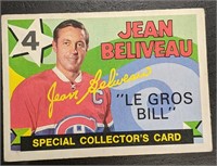 1972 O-Pee-Chee #4 Jean Beliveau Special Collector
