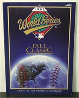 1992 MLB World Series Fall Classic Scorebook