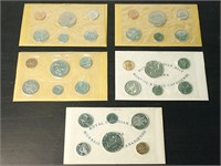 Lot of 5 1968-1972 Canadian Proof-Like Coin Sets
