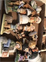 Group of figurines musical figurines, bell