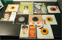 Lot of Elvis Presley Vinyl Records, Song Journal,