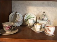 Group of tea cups and plates
