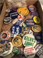 Group of political buttons Hillary Clinton, J