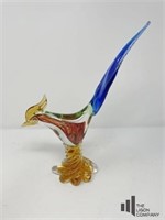 J.I. Co. Hand Made Venetian Murano Glass Rooster