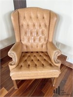 Tufted Wing Back  Arm Chair