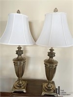Pair of  Brass Table Lamps