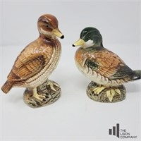 Set of  Wood Duck Figurines