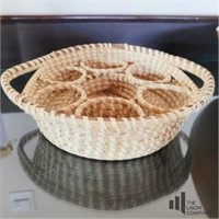 Hand Crafted Sweet Grass Basket