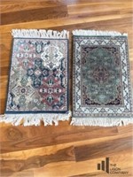 Two Small Wool Pile Rugs