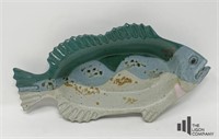 Tom Chamberlain Pottery Fish Shaped Platter