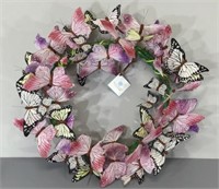 Martha Stewart Butterfly Wreath -NIB