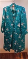 Womens Peony Brand Embroidered Jacket/Robe