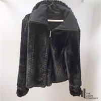 Womens Reversible Faux Fur Jacket