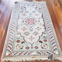 Small Hand Woven Wool Area Rug