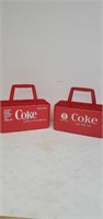 Pair of Coca-Cola carriers