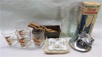 Misc. Lot w/ Tumblers & Bell