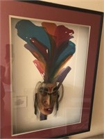 Trible mask Tsonoqua Framed in Shadowbox