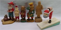 Santa & Other Wood Carvings