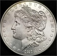1878 8TF US Morgan Silver Dollar BU Gem