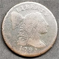 1795 Liberty Cap Large Cent, Plain Edge, Nice
