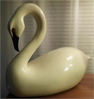 Contemporary Resin swan decoy 11” x 15”