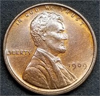1909-P Lincoln Wheat Penny BU from Set