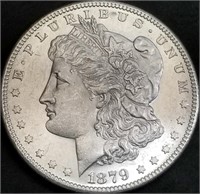 1879-S US Morgan Silver Dollar BU Gem Proof Like