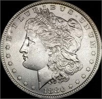 1880-P US Morgan Silver Dollar BU Gem