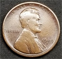 1909-S Lincoln Wheat Cent from Set, Nice