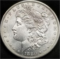 1880-S US Morgan Silver Dollar BU Gem