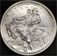 1925 Stone Mountain Comm. Silver Half Dollar BU