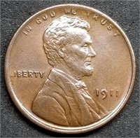 1911-P Lincoln Wheat Cent from High Grade Set