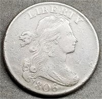 1806 Draped Bust Large Cent, Better Grade