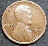 1911-D Lincoln Wheat Cent from Set, Nice