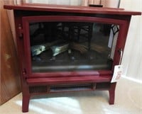 Duraflame Contemporary Maroon finish electric