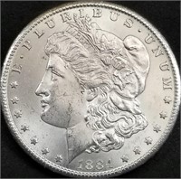 1884-CC US Morgan Silver Dollar BU Gem