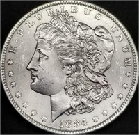 1884-O US Morgan Silver Dollar BU Gem