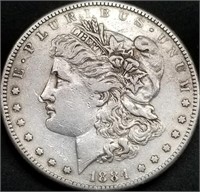 1884-S US Morgan Silver Dollar, Tougher Date