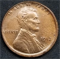 1912-P Lincoln Wheat Cent BU from Set