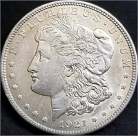 1921 US Morgan Silver Dollar AU/BU