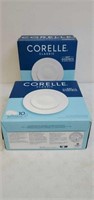 Two corelle 10 piece dinnerware sets