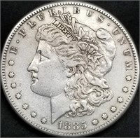 1885-S US Morgan Silver Dollar, Tougher Date